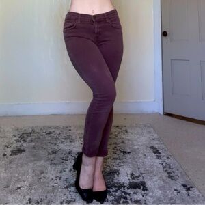 Current/Elliott Dusty Rose Mauve Denim Skinny Jeans Cute Luxury NWOT Summer